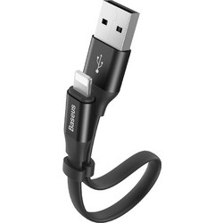 Baseus Nimble Flat USB-A to Lightning Cable 0.23m Black 6953156259492
