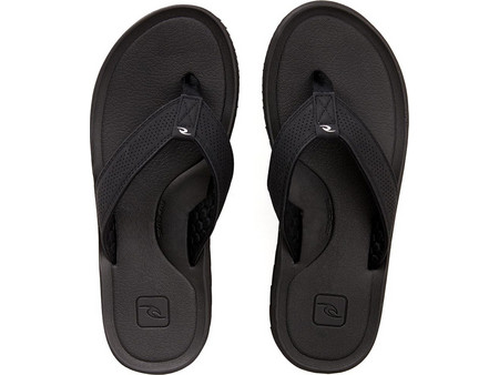 Rip Curl Δερμάτινες Ανδρικές Σαγιονάρες Μαύρες TCTG47-0090