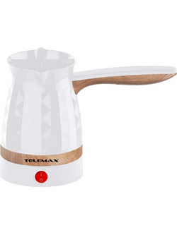 Telemax Kafedaki HCP-001 Ηλεκτρικό Μπρίκι 1000W 250ml Λευκό