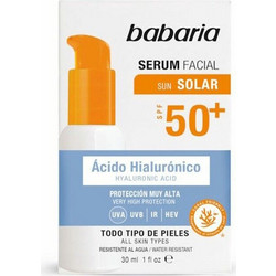 Babaria Hyaluronic Acid Αντηλιακό Serum Προσώπου SPF50+ 30ml