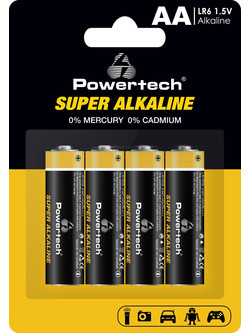 Powertech Super Alkaline AA 4τμχ