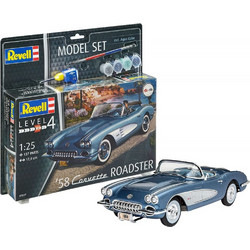 Revell '58 Corvette Roadster Συναρμολογούμενο Πλαστικό Μοντέλο Αυτοκίνητου 1:25 67037