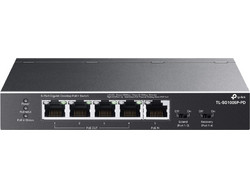 TP-Link TL-SG1005P-PD V1 Unmanaged L2 Switch με 5 Θύρες Ethernet 1Gbps