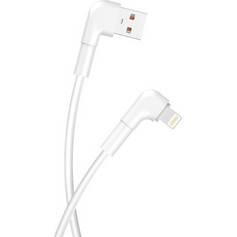 Maxlife MXUC-09 Angle 90° USB-A to Lightning Cable 1m White