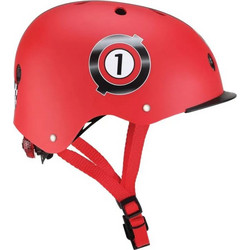 Globber Elite 507-102 Παιδικό Κράνος Ποδηλάτου Πόλης / BMX / Dirt με Led Κόκκινο