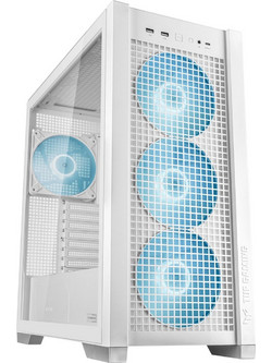 Asus TUF Gaming GT302 White Gaming Midi Tower Κουτί Υπολογιστή RGB με Πλαϊνό Παράθυρο