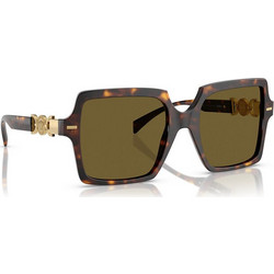 Versace VE4441 108/73 Γυναικεία Γυαλιά Ηλίου Τετράγωνα Κοκάλινα Ταρταρούγα με Πράσινο Polarized Φακό