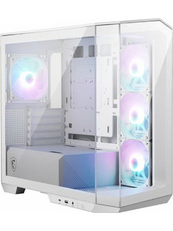 MSI MAG Pano M100R PZ White Gaming Micro Tower Κουτί Υπολογιστή με Πλαϊνό Παράθυρο