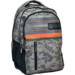 Maui & Sons Retro Camo Σχολική Τσάντα Πλάτης Δημοτικού Γκρι 339-15031