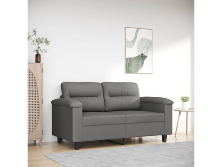 vidaXL Διθέσιος Καναπές Microfiber Ανθρακί 210x77x80cm 359557