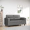 vidaXL Διθέσιος Καναπές Microfiber Ανθρακί 210x77x80cm 359557