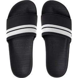 Quiksilver Rivi Slide Ανδρικές Παντόφλες Καλοκαιρινές Αντιολισθητικές Κολυμβητηρίου Μαύρες AQYL100867