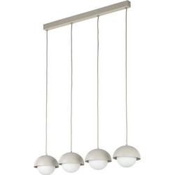 TK Lighting Bono Κρεμαστό Φωτιστικό Οροφής Ράγα Πολύφωτο G9 Μπεζ 10213