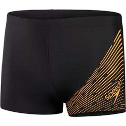 Speedo Medley Logo Αθλητικό Ανδρικό Μαγιό Boxer Μαύρο Χρυσό 811354-16905