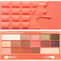 Makeup Revolution I Heart Revolution Chocolate & Peaches Παλέτα Σκιών 22gr