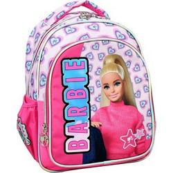 Gim Barbie Holographic Σχολική Τσάντα Πλάτης Δημοτικού Φούξια 349-86054