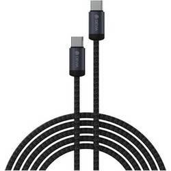 Devia EC646 Braided USB-C to USB-C 60W 1m Black 6942297107885
