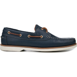Commanchero Ανδρικά Μοκασίνια Boat Shoes Δερμάτινα Navy Μπλε 2005-327