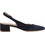 Tamaris Γόβες Suede Slingback με Χοντρό Χαμηλό Τακούνι Navy Μπλε 1-29500-42-805