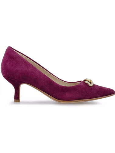 Clarks Violet 55 Ανατομικές Γόβες με Λεπτό Χαμηλό Τακούνι Μπορντό 26169057