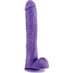 Blush Au Naturel Daddy Ρεαλιστικό Dildo με Βεντούζα & Όρχεις 35.5cm Μωβ
