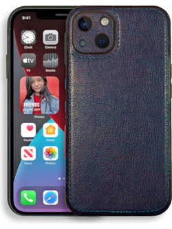 Bodycell Prestige Leather Back Cover Blue (iPhone 14 Plus)
