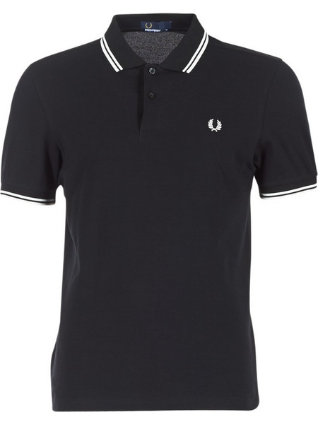 Fred Perry Ανδρική Μπλούζα Polo Κοντομάνικη Μαύρη M3600-350