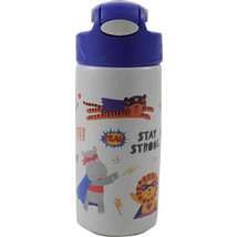 Gim Super Heroes Animals Παιδικό Παγούρι Ανοξείδωτο BPA Free Λευκό 500ml