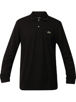 Lacoste Ανδρική Μπλούζα Polo Μακρυμάνικη Μαύρη L1312-031