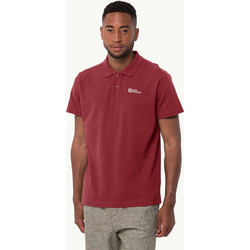 Jack Wolfskin Ανδρική Μπλούζα Polo Κοντομάνικη Μπορντό 1809301-2511