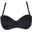 Cotonella Σουτιέν Strapless με Αφαιρούμενη Ενίσχυση με Μπανέλα Μαύρο CD003
