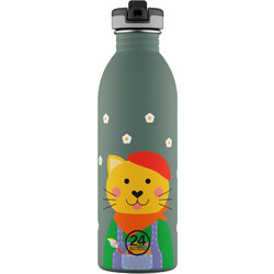 24Bottles Smart Cat Παιδικό Παγούρι Θερμός Ανοξείδωτο BPA Free Πετρόλ 500ml