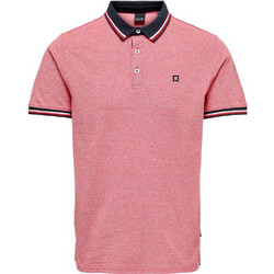 Only & Sons Ανδρική Μπλούζα Polo Κοντομάνικη Κόκκινη 22024827