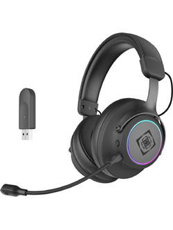 Deltaco DH440 Ασύρματο Gaming Headset Over Ear Black