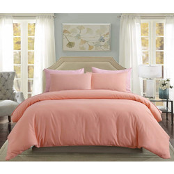 MayHome Σετ Σεντόνια King Size Βαμβακερά 280x240 2220648170 Σομόν
