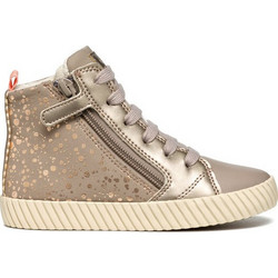 Geox Mirroless Παιδικά Sneakers Μποτάκια Χρυσά J46MNA0AUAJC5005