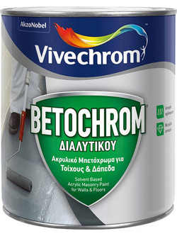 Vivechrom Betochrom Διαλυτικού Τσιμεντόχρωμα Τέννις Πράσινο 3lt