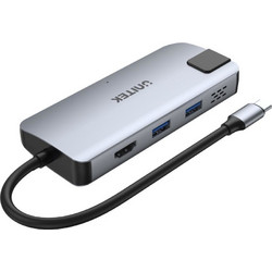 Unitek uHUB P5+ USB-C Docking Station με HDMI 4K PD Ethernet