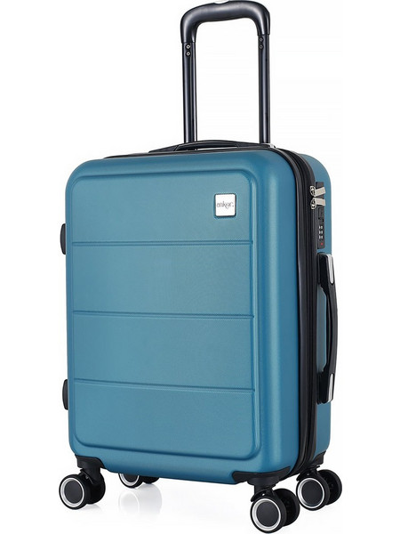 Ankor 836239 Βαλίτσα Καμπίνας 55x37x21cm με 4 Ρόδες Πετρόλ