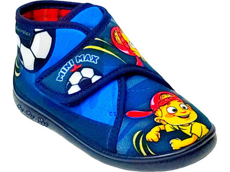 Mini Max Ανατομικές Χειμερινές Παιδικές Παντόφλες Μποτάκια για Αγόρια Μπλε V-FIDO3