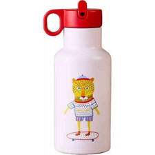 Chic Mic Bioloco Sky Kids Ollie Παιδικό Παγούρι Θερμός Ανοξείδωτο BPA Free Κόκκινο Λευκό 350ml