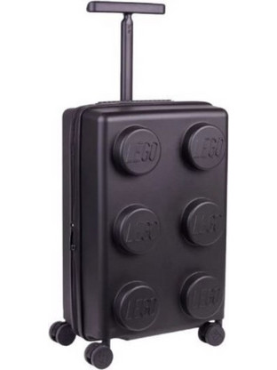 Lego Brick 2x3 20290-0026 Παιδική Βαλίτσα Καμπίνας με 4 Ρόδες Μαύρη