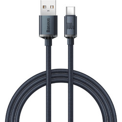 Baseus Crystal Shine Series Braided USB-A to USB-C 100W 2m Black CAJY000501