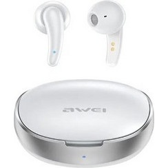 Awei T75 Ακουστικά Bluetooth Earbud Ανθεκτικά στο Νερό White