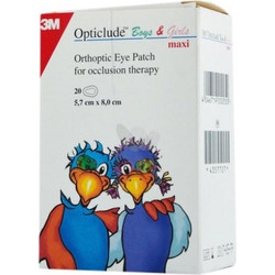 3M Opticlude Boys & Girls Οφθαλμικά Επιθέματα για Παιδιά Πολύχρωμα 80x57mm 20τμχ