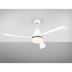 Schuller Aspas Ανεμιστήρας Οροφής 132cm 28W με Φως & Τηλεχειριστήριο Λευκός