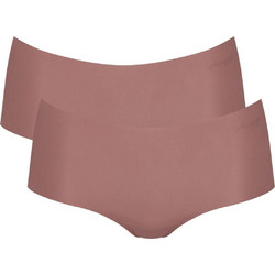 Sloggi Zero Microfibre 2.0 Γυναικεία Μποξεράκια Χωρίς Ραφές Nude 2Pack 10214690