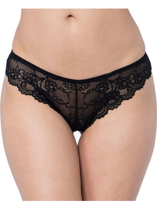 Triumph Tempting Lace Γυναικείο Sexy String με Δαντέλα Μαύρο 10182559-0004