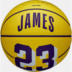 Wilson NBA Player Icon Mini Bskt Lebron New Yellow WZ4027701XB3