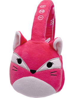 Lazerbuilt Squishmallows Fifi Ασύρματα Bluetooth Παιδικά Ακουστικά Over Ear Ροζ